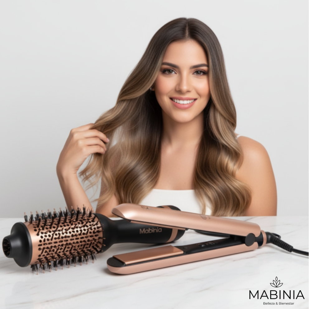 COMBO KERATINA PLANCHA + CEPILLO SECADOR